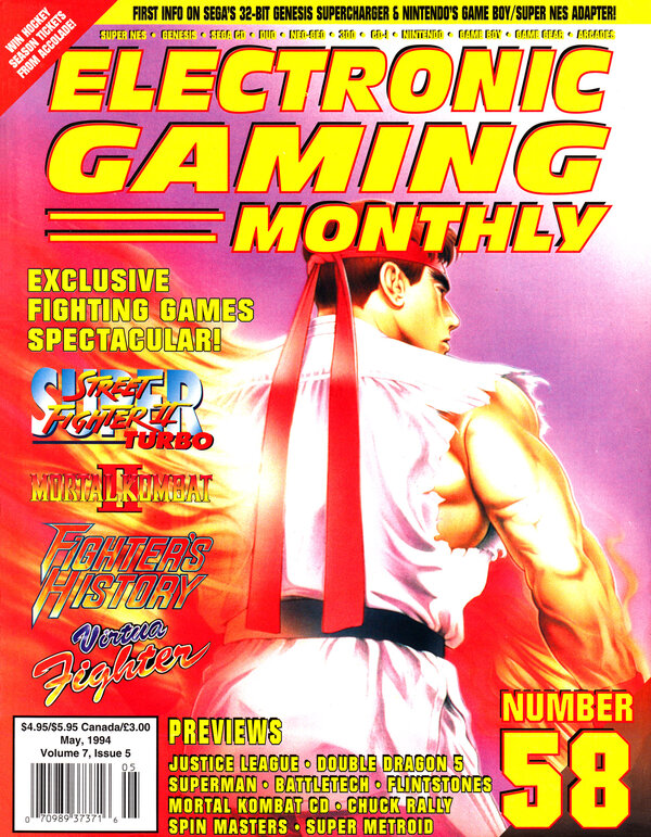 Electronic Gaming Monthly Issue 58 (May 1994) cover